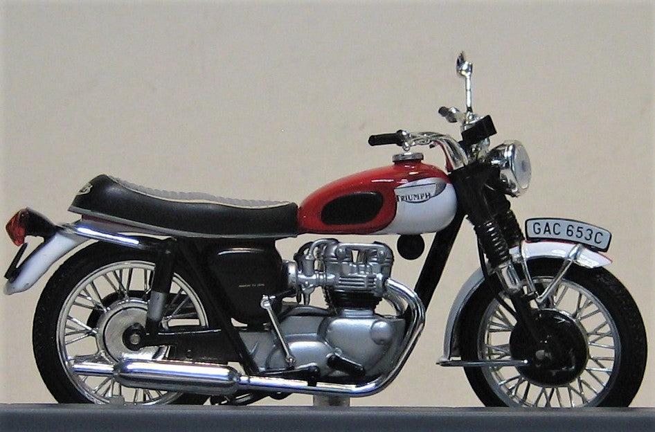 Triumph Bonneville. 1967. T120 Atlas Classic Motorbikes 1:24