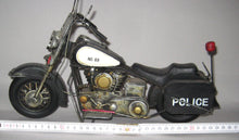 Indlæs billede til gallerivisning Harley Davidson. Police Bike. Stor Metalmodel. Vintage Style
