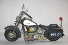 Indlæs billede til gallerivisning Harley Davidson. Police Bike. Stor Metalmodel. Vintage Style
