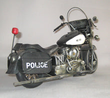 Indlæs billede til gallerivisning Harley Davidson. Police Bike. Stor Metalmodel. Vintage Style
