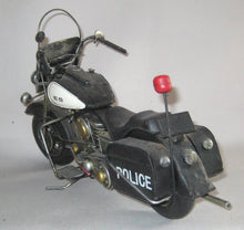 Indlæs billede til gallerivisning Harley Davidson. Police Bike. Stor Metalmodel. Vintage Style
