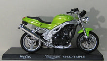 Indlæs billede til gallerivisning Triumph Speed Triple. Maisto 1:18
