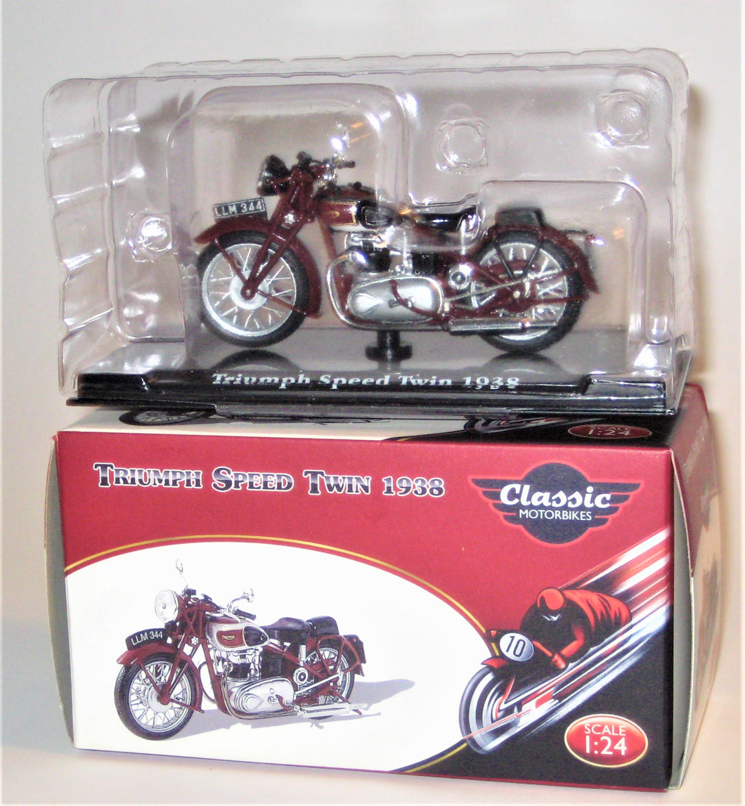 Triumph Speed Twin 1938. Atlas 1:24