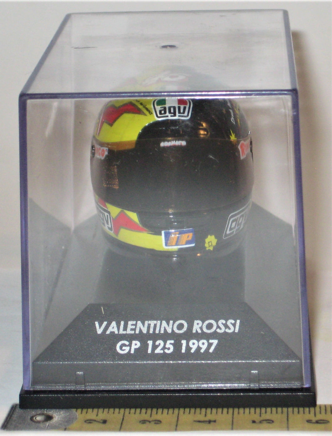 Hjelm. Valentino Rossi GP 125 1997 1:8